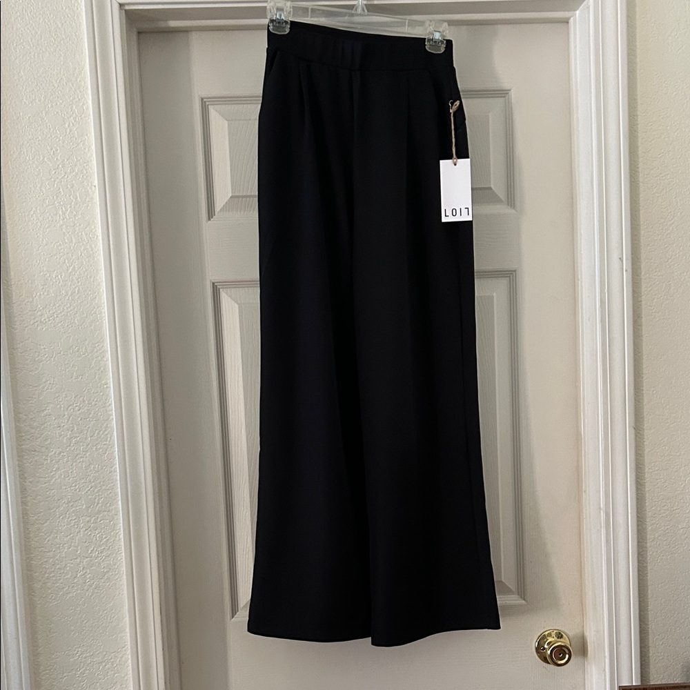 Elegant Black Wide Leg Pants